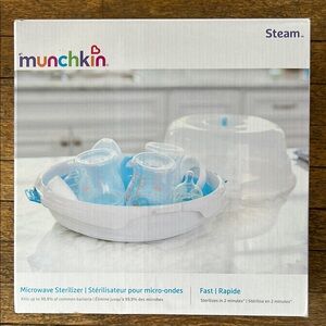 Munchkin Steam Microwave Sterilizer with Blue Accents